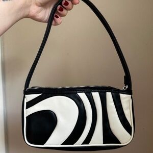 Black and White ASOS Shoulder Bag/Handbag